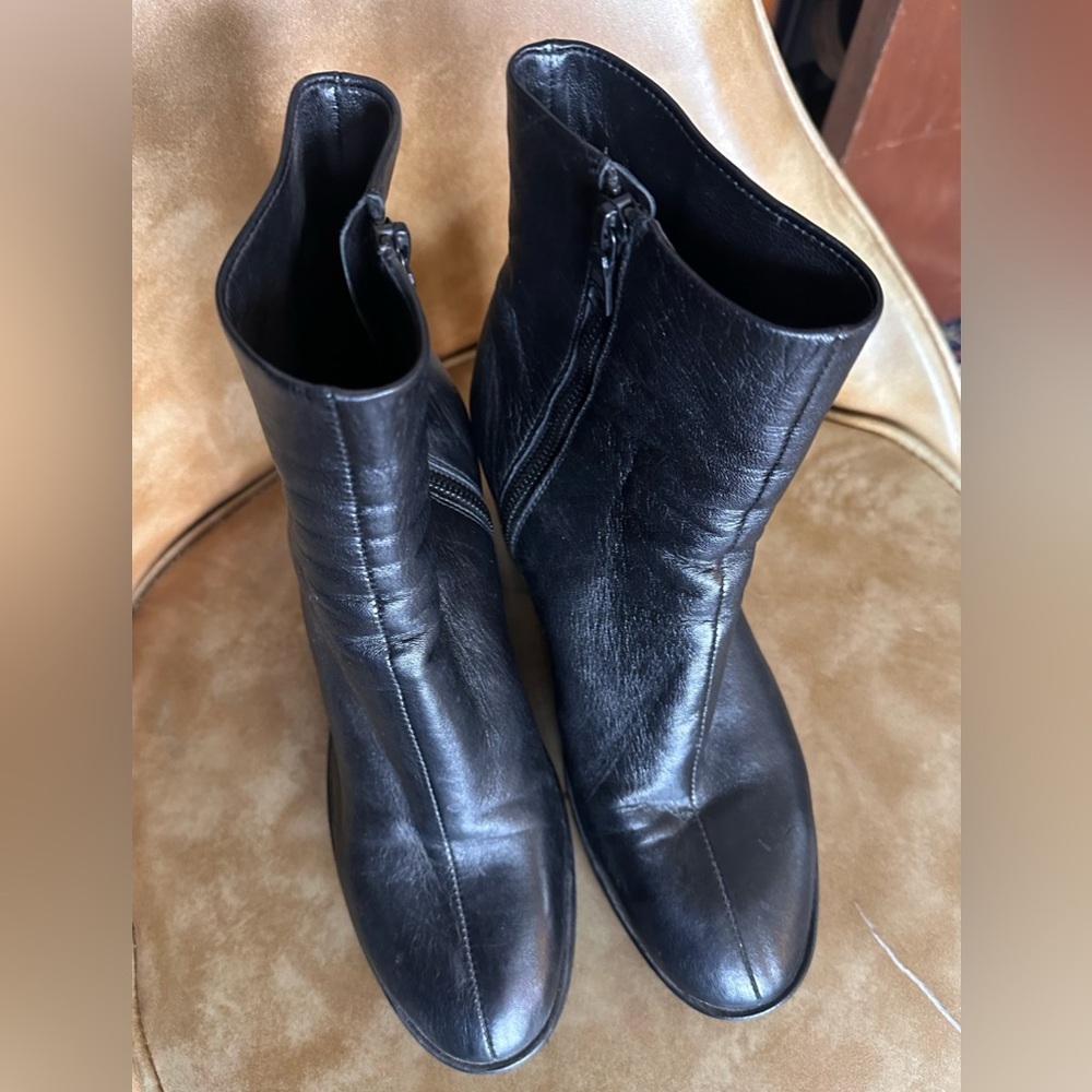 Black Leather Platform Ankle BootiesRag and Bone Fei Made in Italy 38.5 / 8.5 - Picture 4 of 6